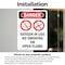 Signmission Oxygen In Use No Smoking Danger Sign, Vinyl Decal, 7in W x 10in L, 2PK OS-2PACK-DS-D-710-V-1514 - alternate 4